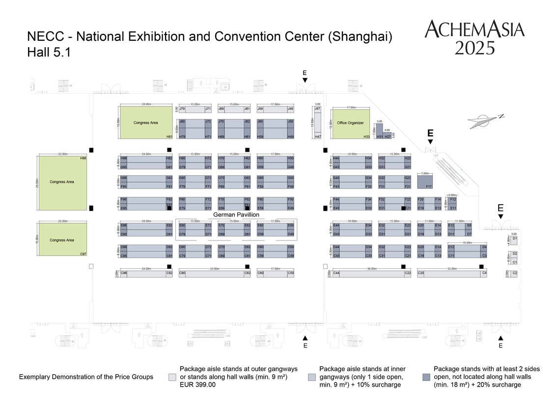 AchemAsia Exhibition Hall at NECC, Shanghai